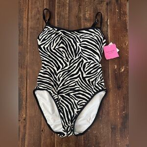 NEW! Kate Spade New York one-piece swimsuit in Zebra print